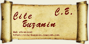 Ćile Bužanin vizit kartica